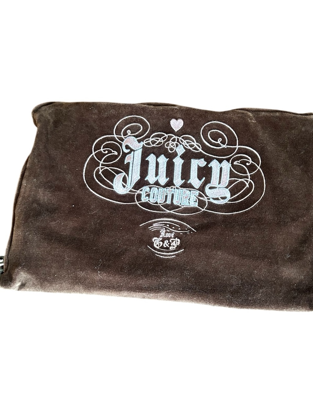 RARE! NEW JUICY COUTURE TRAVEL BLANKET / ZIPPERED CARRYING CASE Y2K - Picture 2 of 12